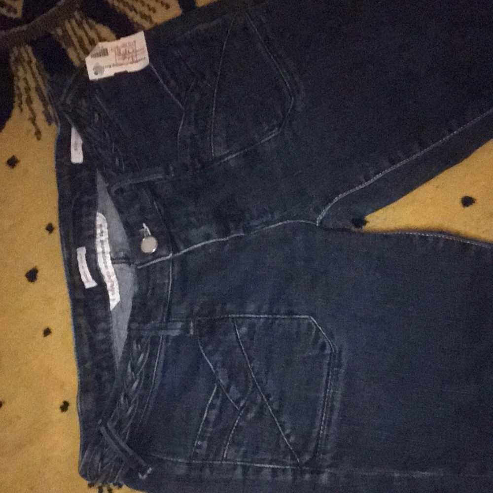 dark denim boot-cut jeans size 27